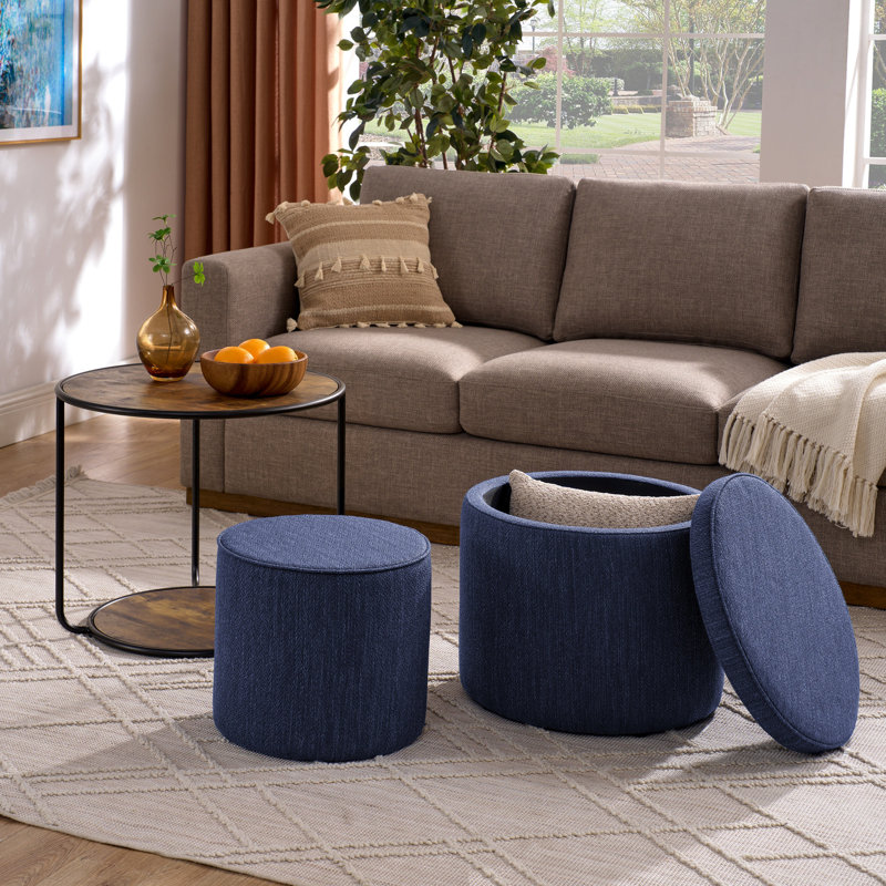 Table polyvalente bleu foncé avec rangement et salon amovible côté multifonctionnel flexible, Bleu très foncé