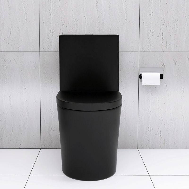 Grey Elongated Toilet With Dual Flush System - 1.1/1.6 , Water Saving, Uf Heavy Duty Seat, Clean Easily 1000G Map Score, Comfort Concealed