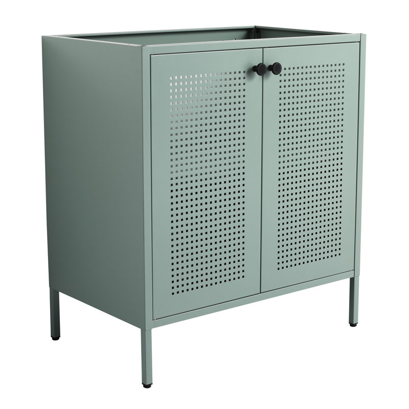 Meuble-lavabo autoportant de 30 po Mint - Bvb05730gn-1. Fabrication en acier durable. Résistant à la corrosion. Rangement spacieux avec tablettes réglables. Conception à double porte. Dessus de lavabo amovible. Est-ce que
