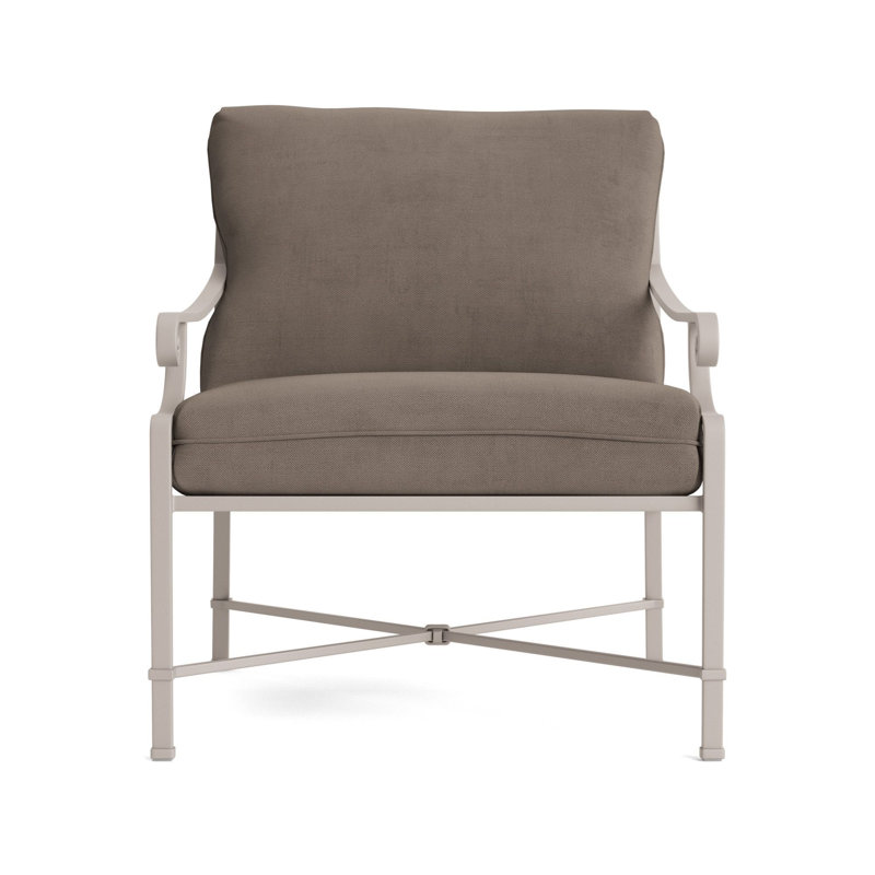 Venetian Outdoor Lounge Chair, Fusion Charcoal, Dove Smooth