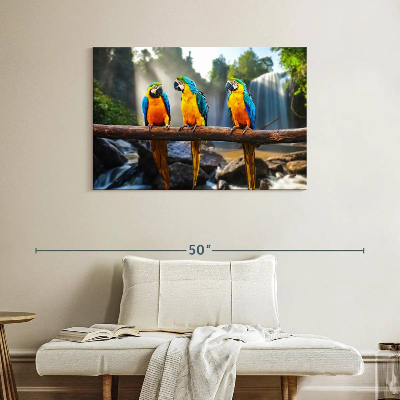 Brampt Macaw Friends, 26" H x 39" W