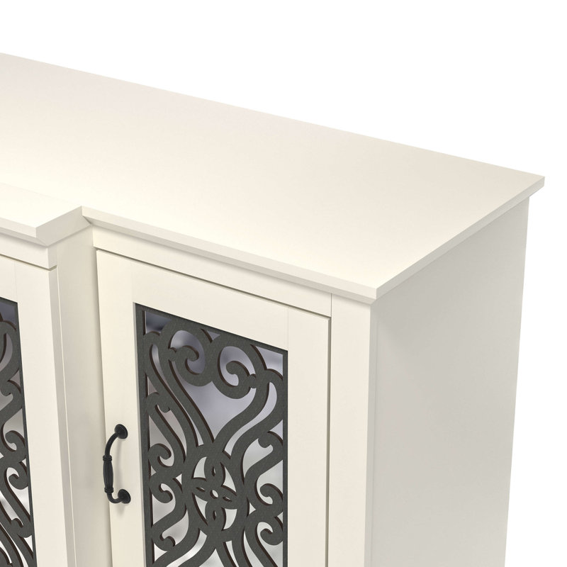 Ariba Sideboard Set Of 2, Ivory