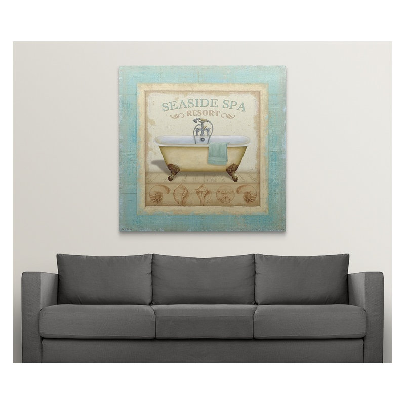 «Beach Hotel II» par Daphne Brissonnet, impression, H 48 po x l 48 po x P 1,5 po, Toile