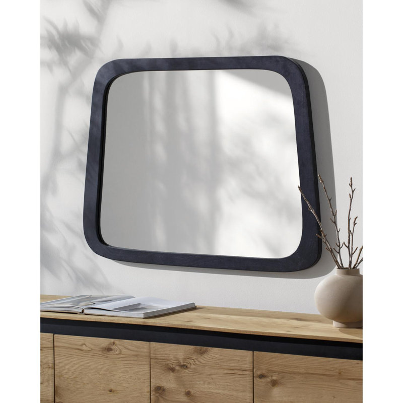 Adalaide Rectangle Mirror, Black