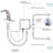 Touchless Bathroom Sink Faucet - Automatic Motion Sensor Restroom Toilet Faucet 