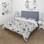 Ensemble de housse de couette Watercolor Whimsy Blue Floral-392586186