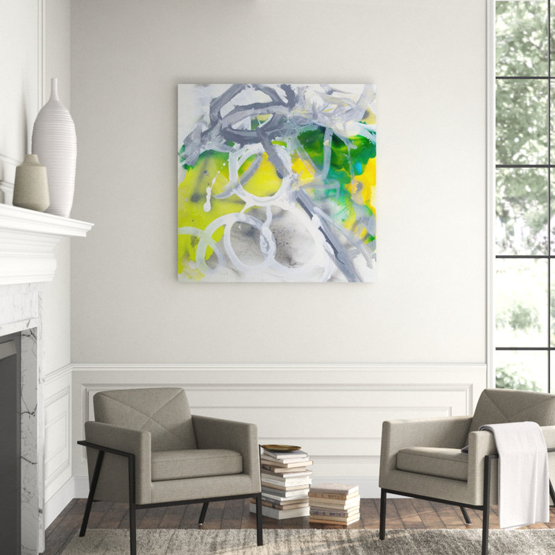 Emerald Print by John Beard, White Framed Canvas, 24" H x 24" W x 1.75" D