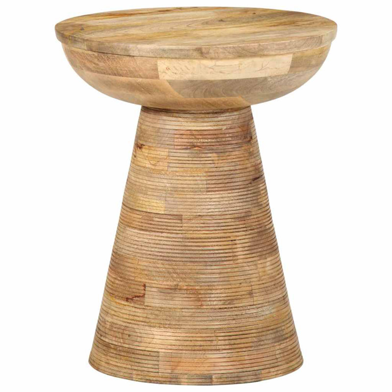 Side Table Diameter37x45 Cm Solid Wood Mango, Brown