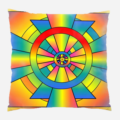 Coussin décoratif roygbiv colors