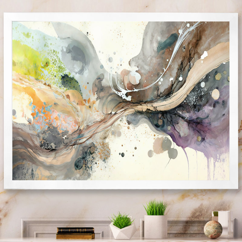 Art mural sur toile Subtile Serenity, H 12 po x l 20 po x P 1 po, Cadre photo blanc