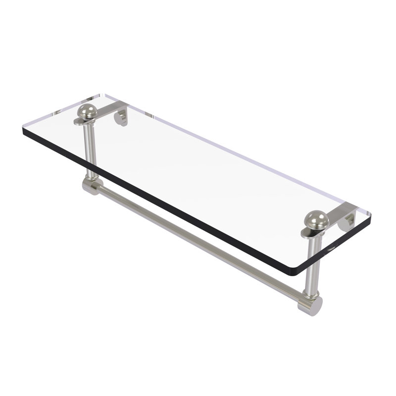 Tablette murale Gober, 16 po, Nickel satiné