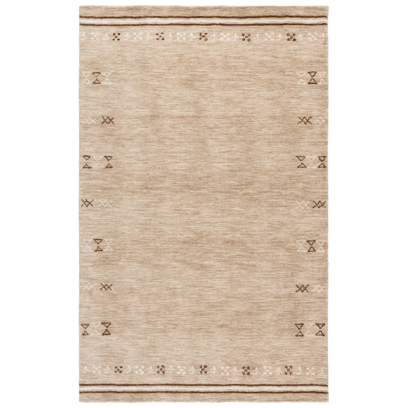 Himalaya Hand Loomed Wool Geometric Indoor Rug, 9'-0" x 12'-0" Rectangle