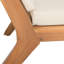 Fauteuils club d'extérieur en bois avec coussins bruns - structure solide, siège à lattes ouvertes à eau, capacité de 300 lb, l 26,15 po x P 31,77 x H 30,1 po pour 2 coussins beiges
