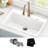 KRAUS Quarza 31” Granite Drop In / Undermount Single Bowl White Kitchen Sink-119559510-119559513