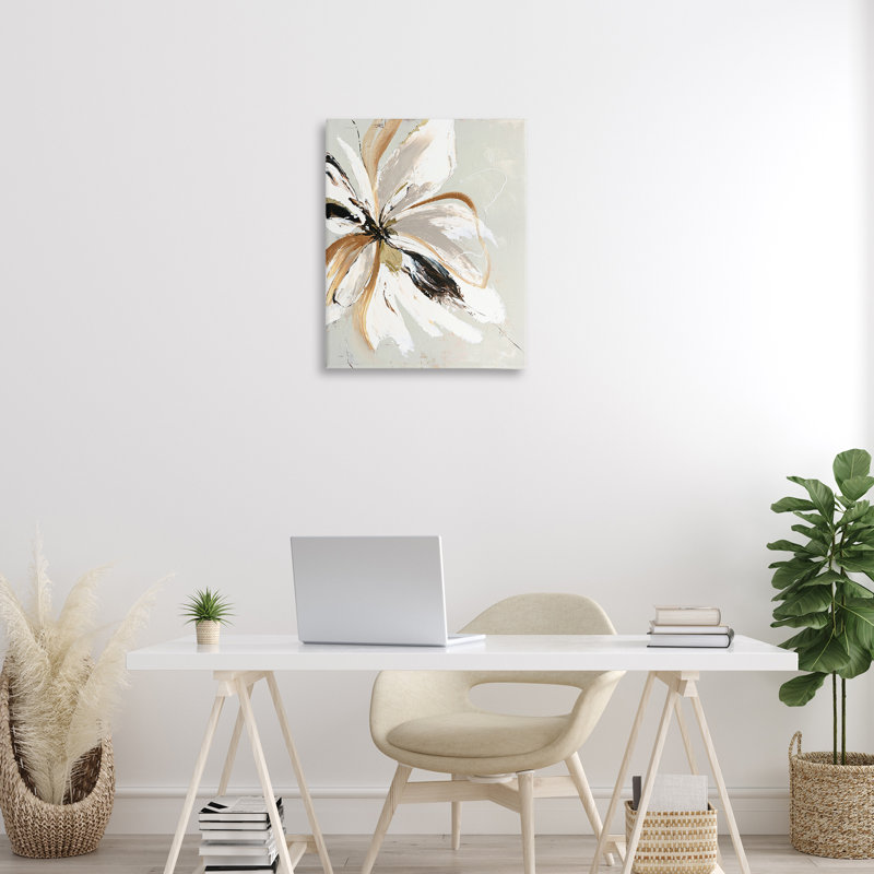 Toile de fleurs expressive Cornelia, design par Design Fabrikken
