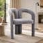Ensemble confortable de chaises d'appoint rembourrées en velours pour divers espaces