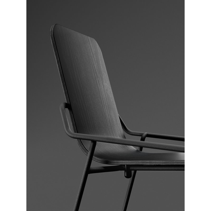 Chaise d'appoint Dupont, Noir