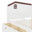 Structure de lit plateforme en bois avec tiroirs de rangement, lit plateforme avec tête de garde-corps et échelle-1746964356