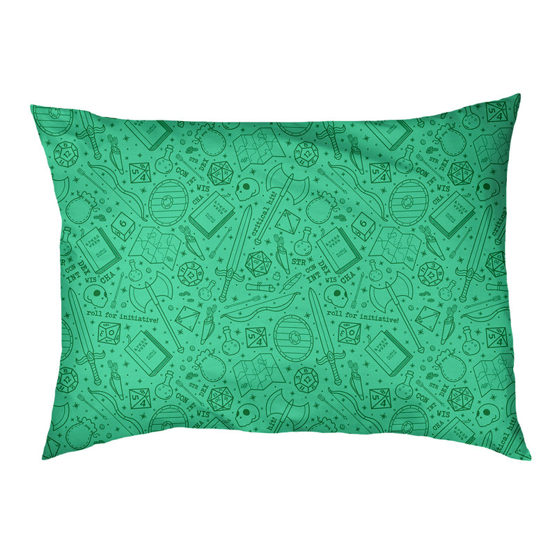 Coussin Byrge, Vert, Très grand (l 52 po x P 42 po x H 17 po)