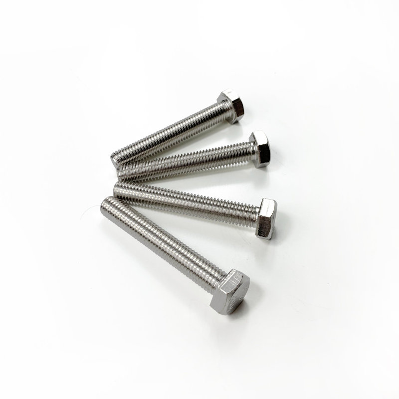 Boulon hexagonal noir rustique de 4, 1,5 po, Nickel brossé