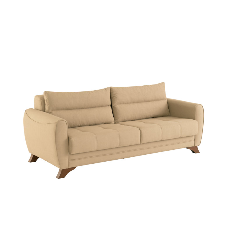 Dorecht 3 Seater Linen Blend Sofa, Beige