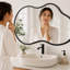 Miroir de salle de bain asymétrique-491057050