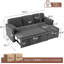 Canapé-lit modulaire en L de 83 po avec chenille et rangement USB-188541744-188541757