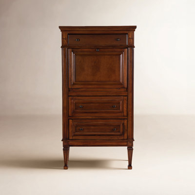 Valmont 1-Door Mirrored Accent Cabinet