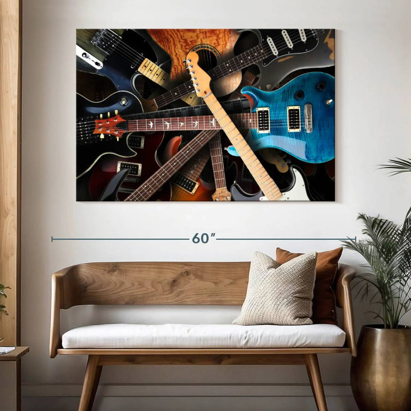 Collection de guitare Abarca, H 34 po x l 51 po