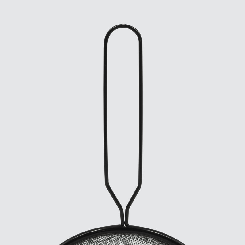 Set of 3 Black Stainless Steel Strainers with Stay Cool Handle