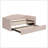 Daybed With Extended Pop Up Trundle, Upholstered Sofa Bed Daybed, Space-Saving Twin To King Design, Perfect For Guest Room, Velvet-322327241