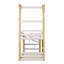 Lit superposé House avec escalier de rangement et 2 planches