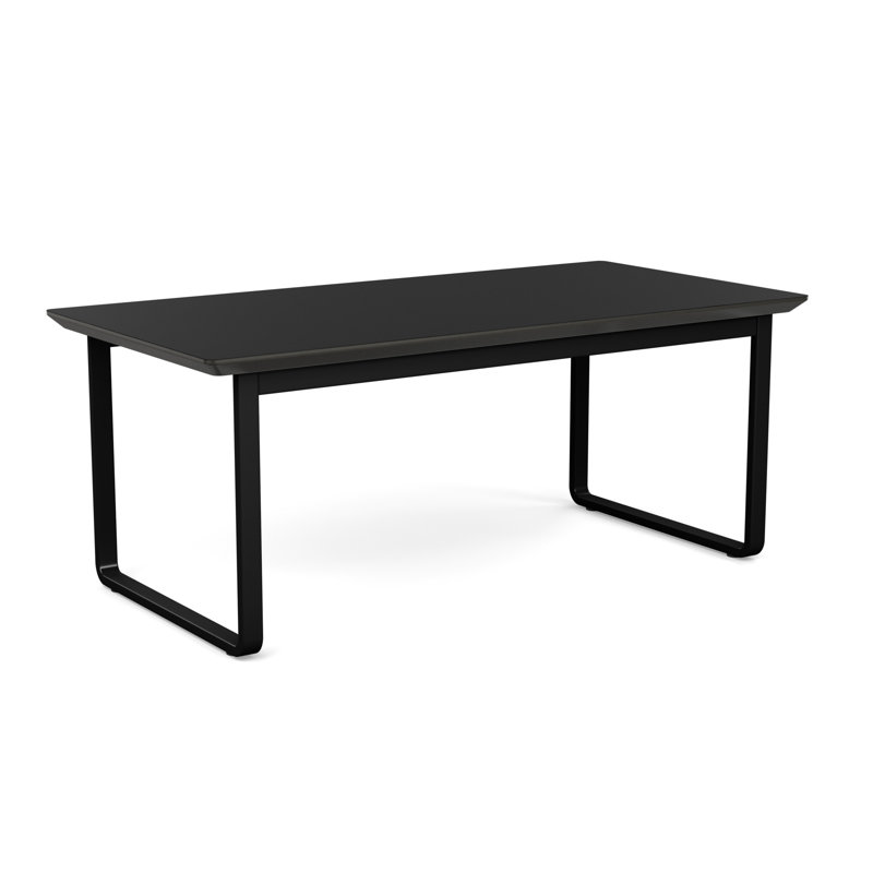 Table basse en métal Gansett, Nuit noire, Noir