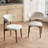 71" Modern Dining Table Set With 6 Pieces Dining Chairs
