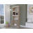 Simma Bookcase, Metal Hardware, Three Shelves, Double Door Cabinet-153218056