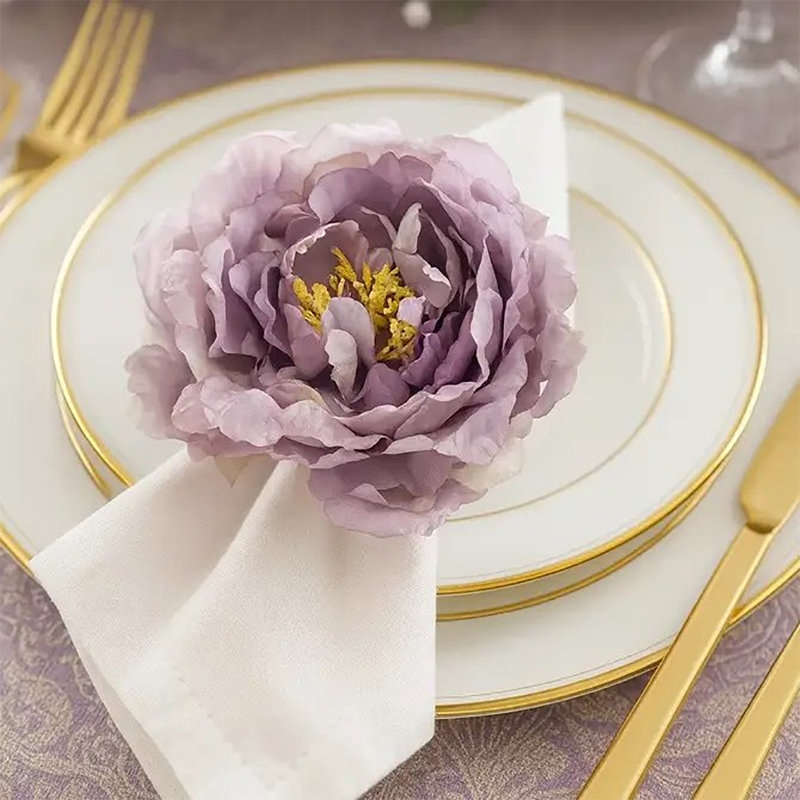 Linen Napkin Ring, Lilac