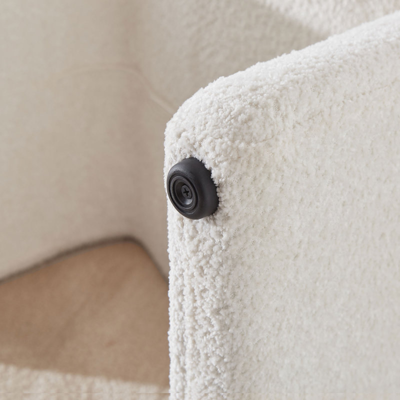 Repose-pieds standard 21,63 po Demacio, Boucle blanche