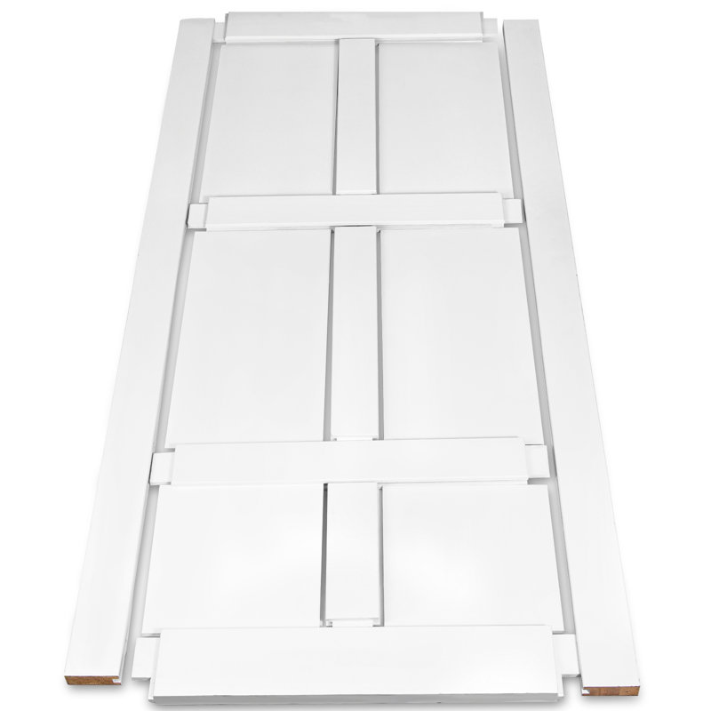 Porte standard à panneaux en bois massif blanc, 32 po x 84 po