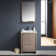  Fresca 24" Free-Standing Single Sink Bathroom Vanity Set with Mirror