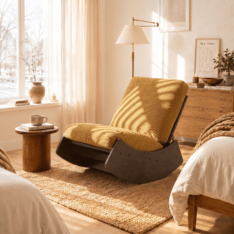 Fauteuil de jeu surdimensionné avec coussin moelleux pour la chambre à coucher et le salon, Jaune