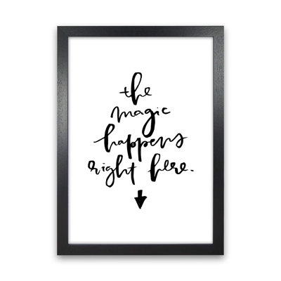 The Magic Happens Right Here by Planeta444 - Print