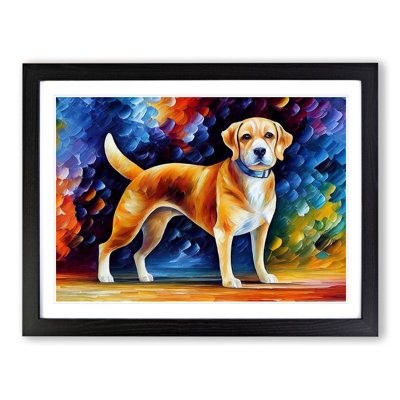 Dog Vol.2 Abstract - Single Picture Frame Painting