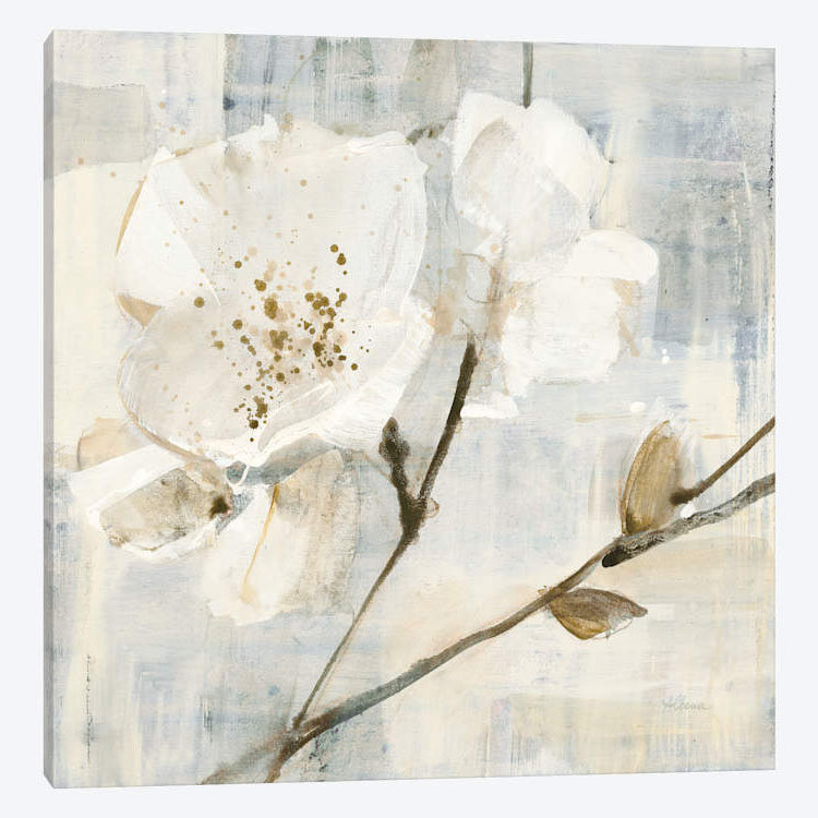 «Elegance in Greige I», reproduction sur toile, H 48 po x l 48 po x P 1,5 po, Toile tendue, Pas de tapis