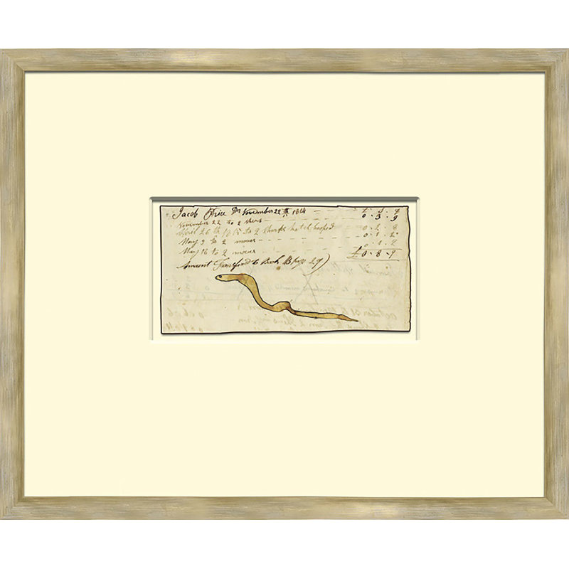 «Snake - Sm. «Mennonite Ledger Dessin», reproduction d'art encadrée