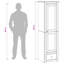 Wardrobe PANAMA Honey Solid Pine Wood Bedroom Closet Freestanding Wooden