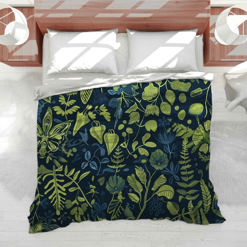 Literie à motif botanique, Housse de couette très grand