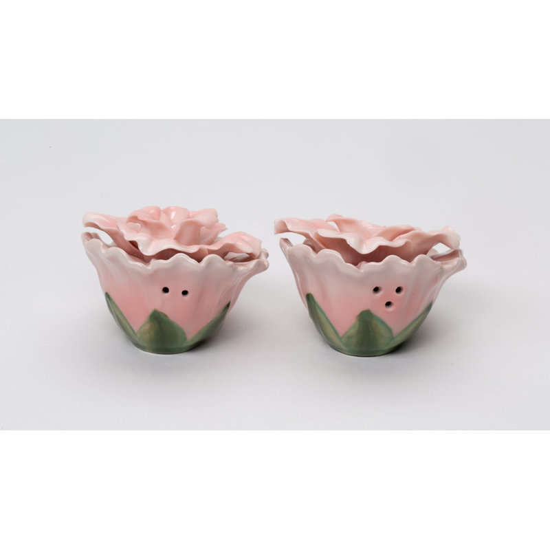 Cosmos Gifts Rose Salt and Pepper Set