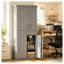 Garde-manger autoportant gris avec portes doubles et tiroir central-1960965688