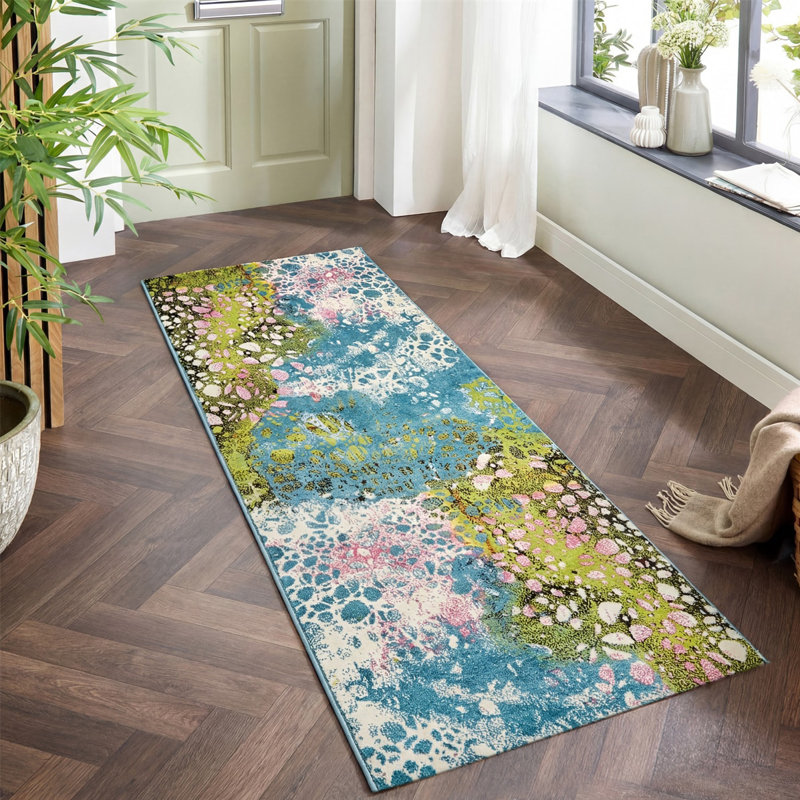 Abstract Area Rug, Runner 80 x 240cm