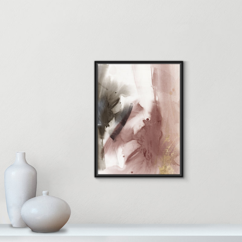 Impression stratifiée II par Casa Fine Arts, H 25,5 po x l 19,5 po, Noir